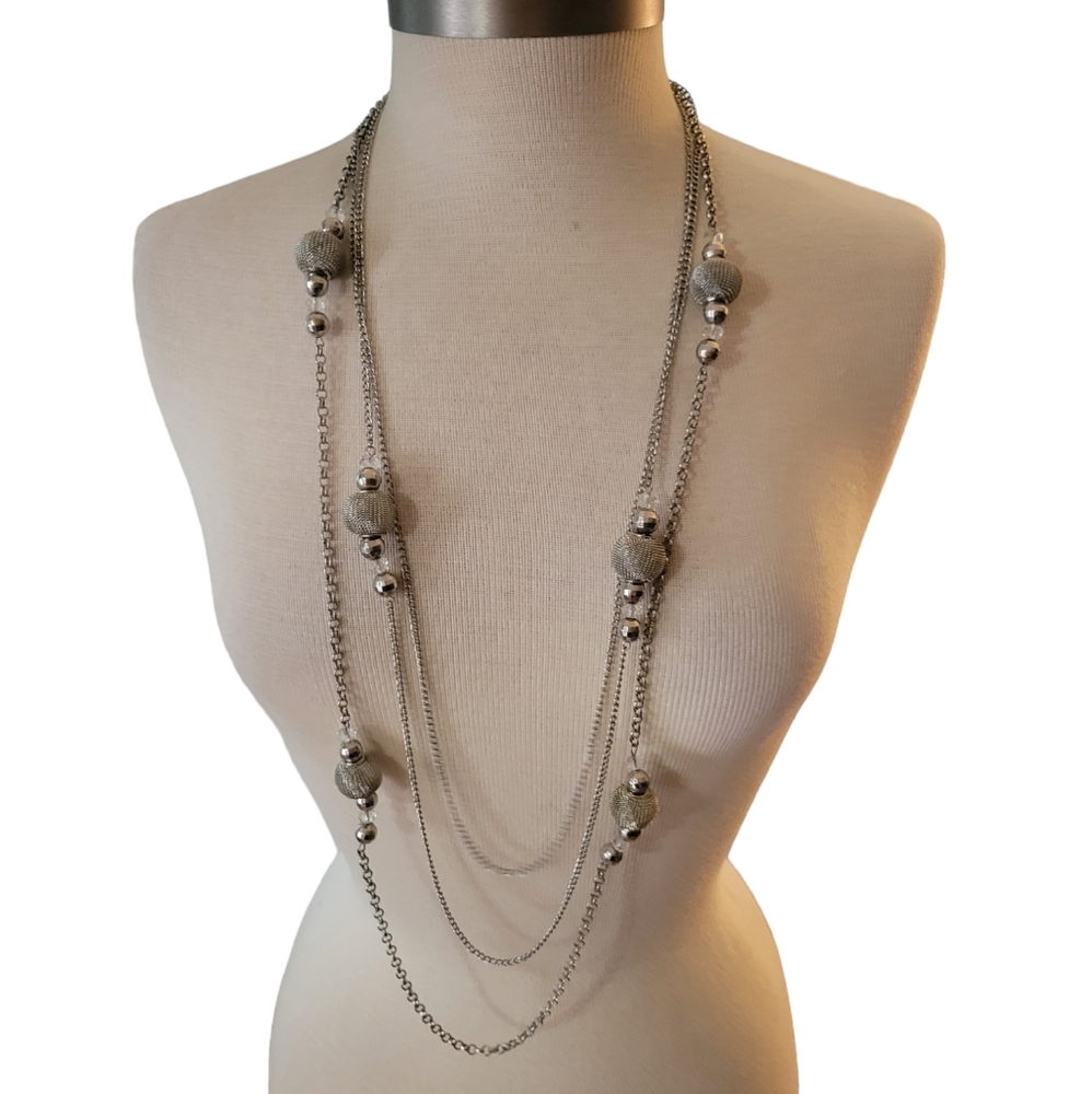 Multi Layered Chain Mesh Necklace
